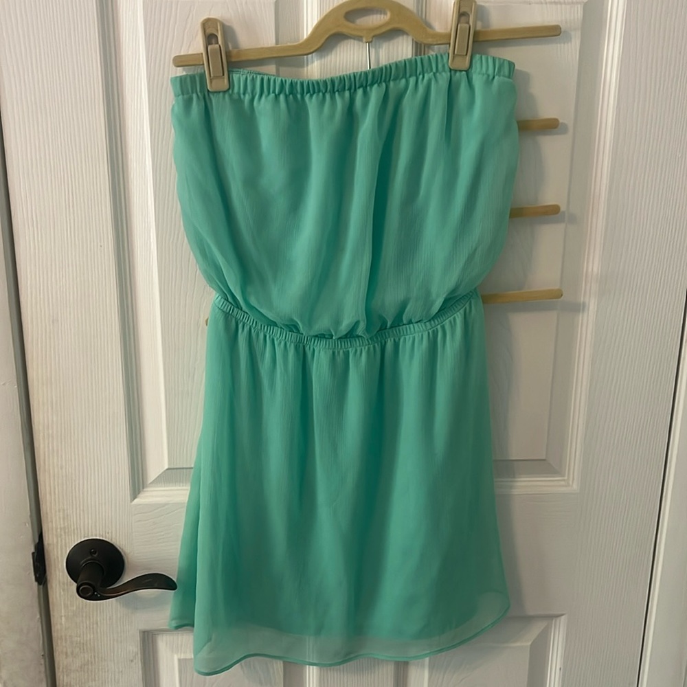Express strapless mini dress